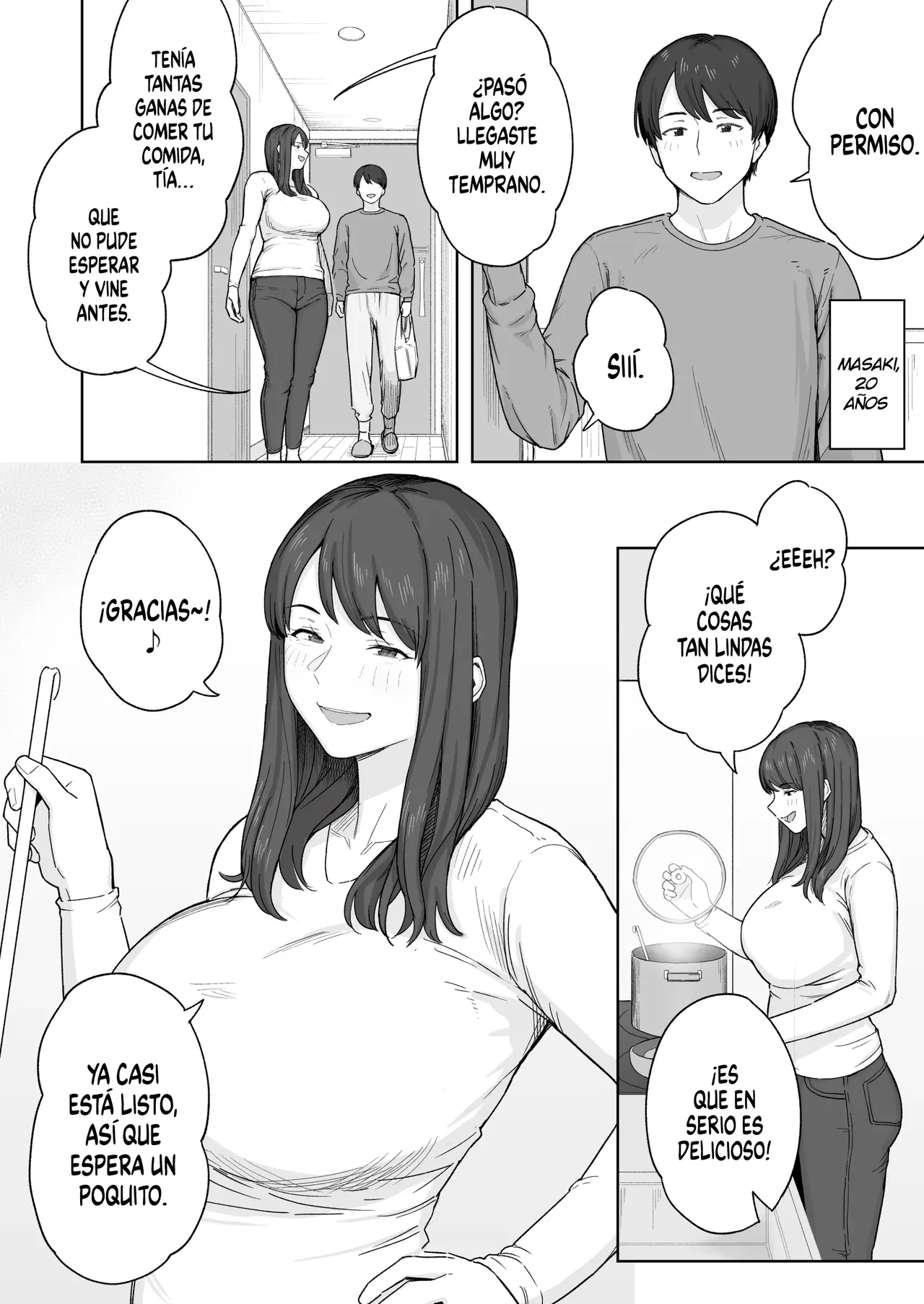 Yuuhan no Ato wa Oba-chan to...｜Con mi Tía, Después de la Cena... page 3 full