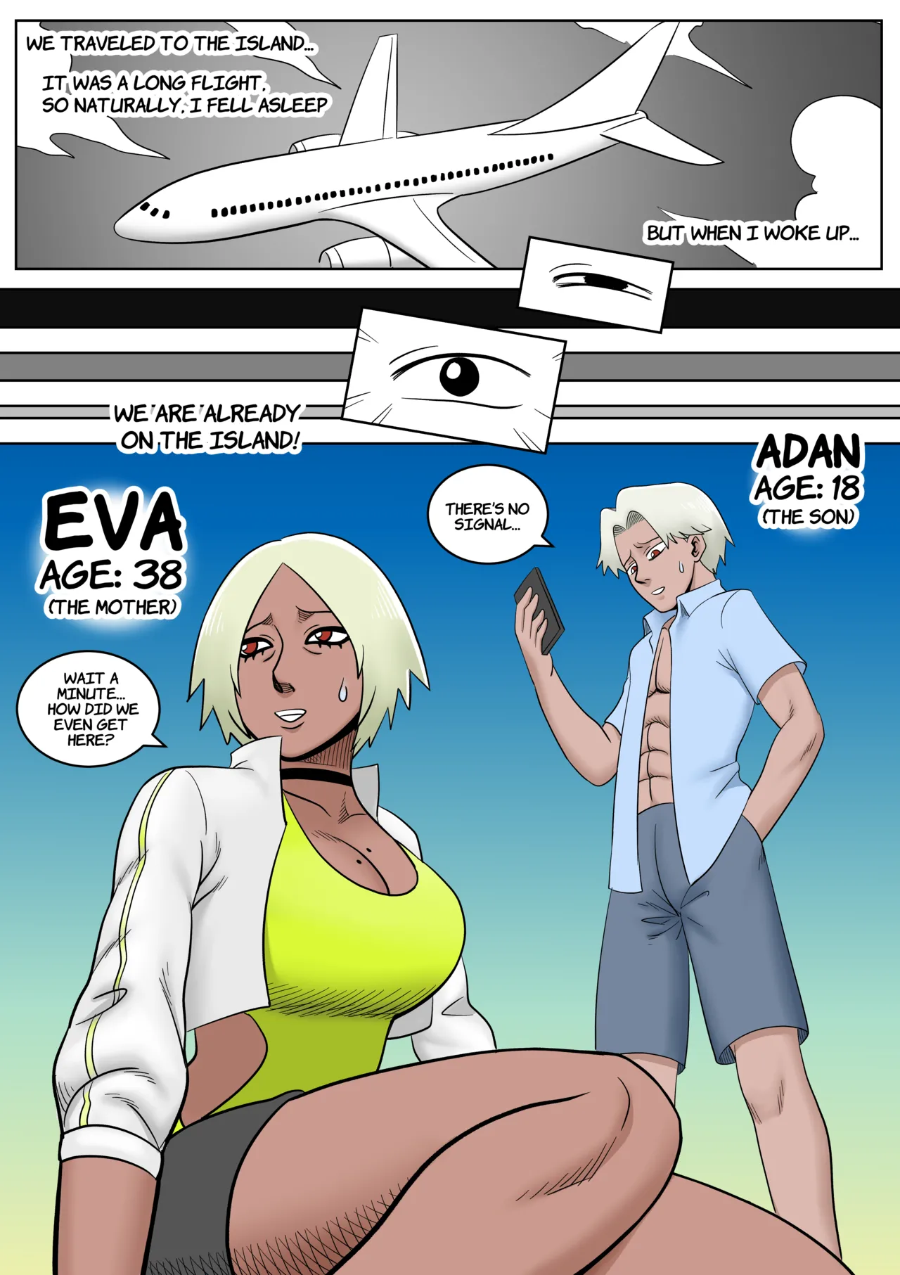 Mother and son on a desert island - CH1 page 3 full
