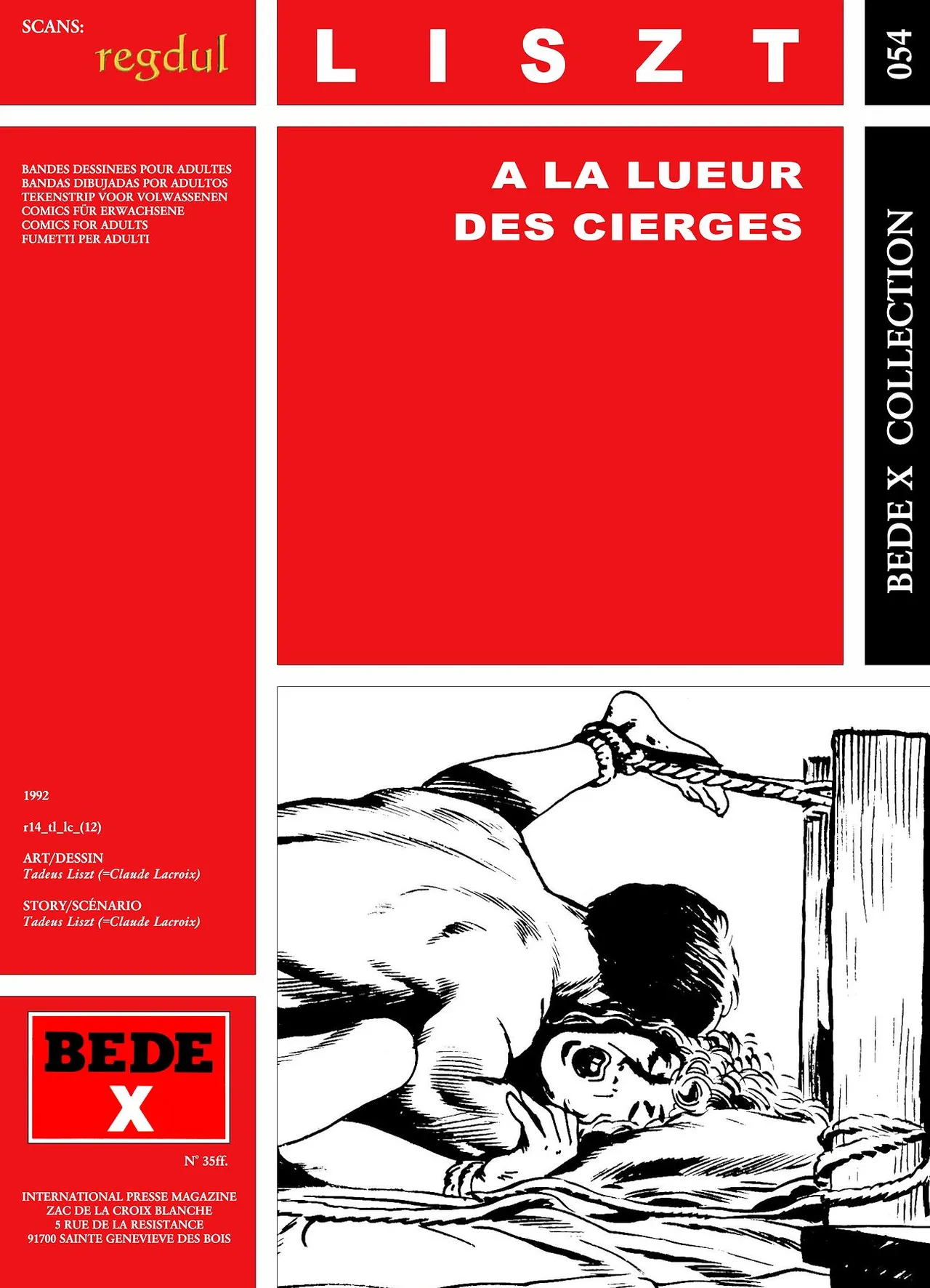 Tadeus Liszt  - A la lueur des cierges page 1 full