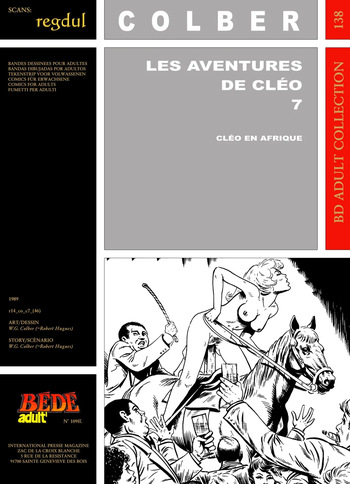 W. G. Colber  - Les aventures de Cléo #7 cover