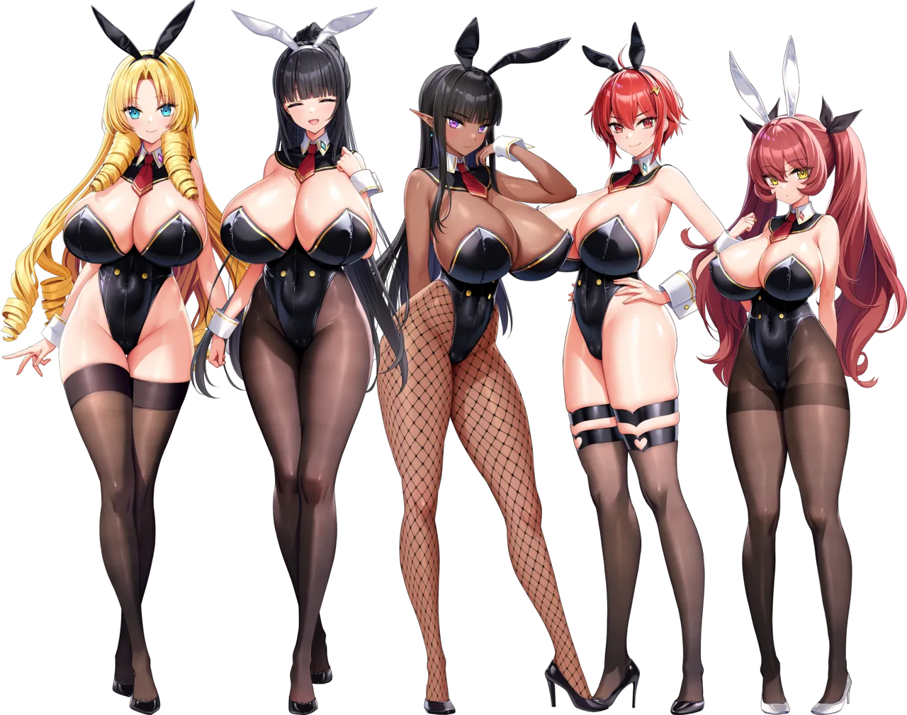 Motto! Haramase! Honoo no Oppai Isekai Oppai Bunny Gakuen! Main Characters sets Part 2 page 1 full