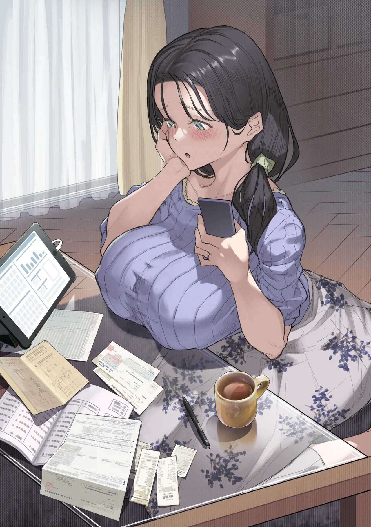 Kongetsu no yachin ga haraemasen.  dan'na ni naisho de ōya-san no aijin ni narimashita. page 3 full