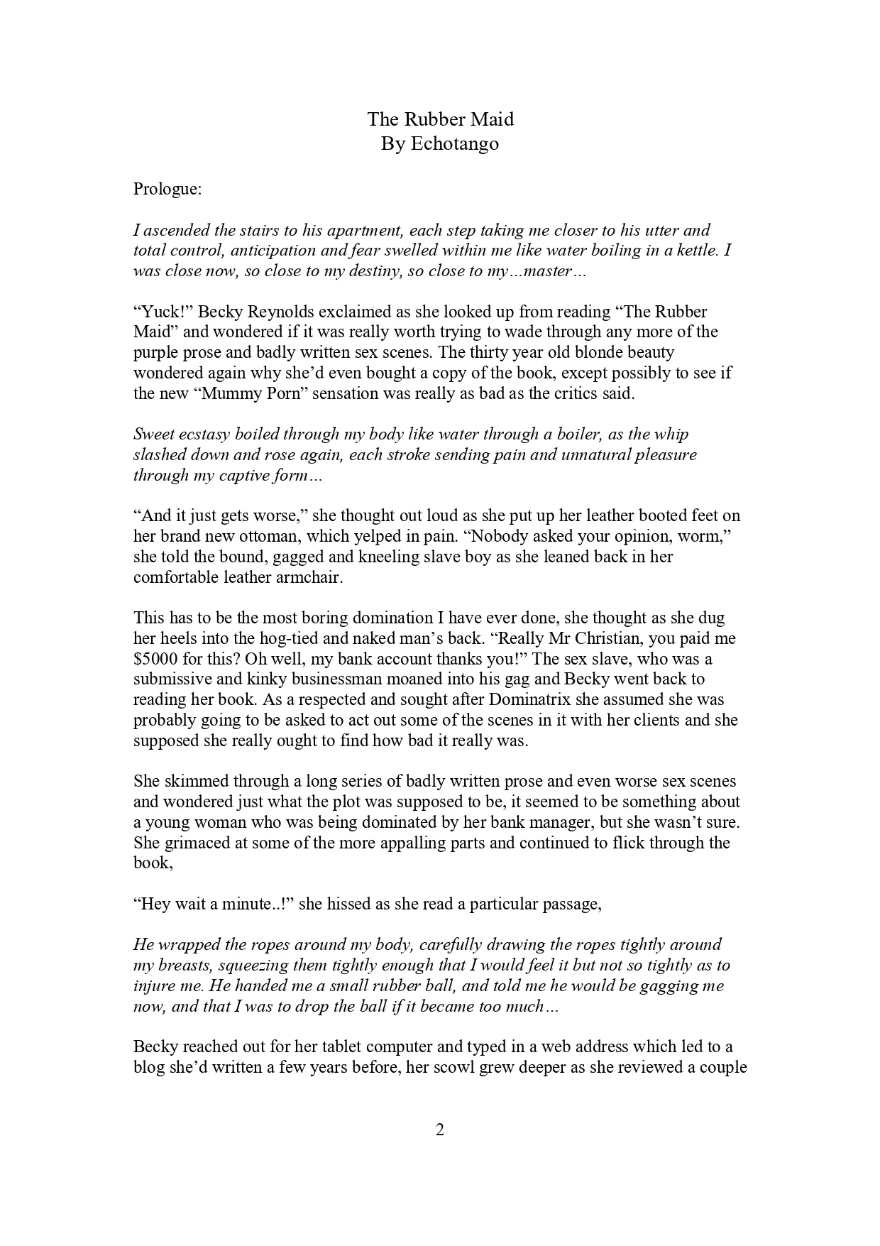 The Rubber Maid page 2 full