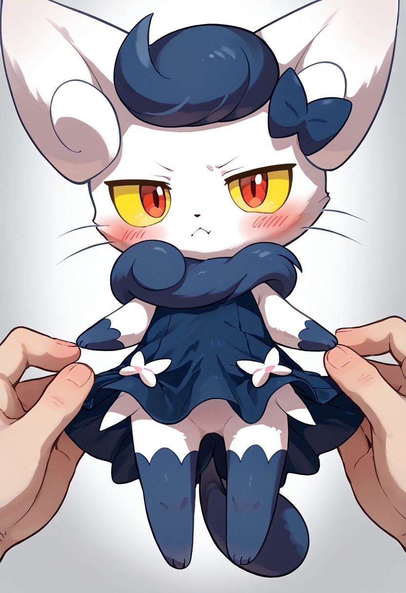 Meowstic with her owner page 5 full