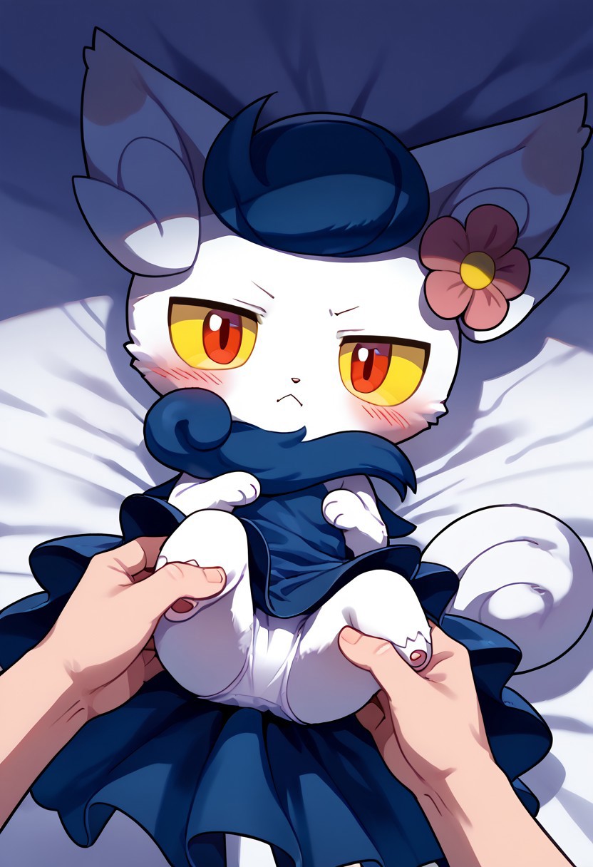 Meowstic with her owner page 7 full