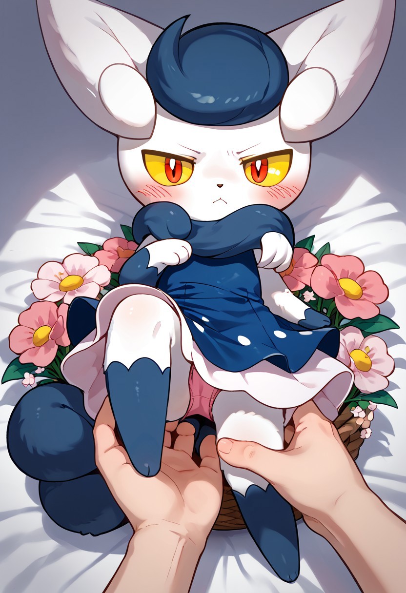 Meowstic with her owner page 8 full