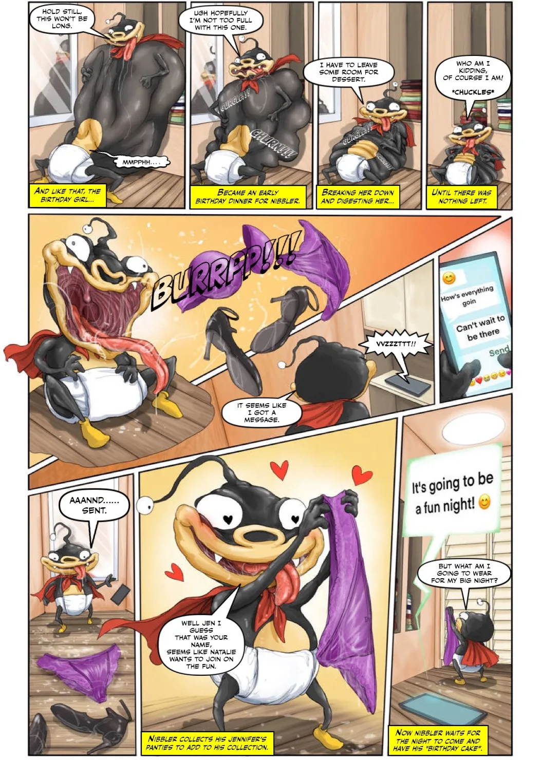 Nibbler’s Side Vore Story: Birthday Feast page 5 full