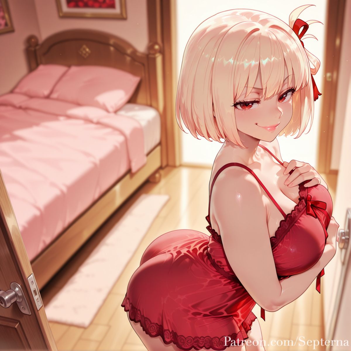 Nishikigi Chisato Nightgown septerna ai generated page 10 full