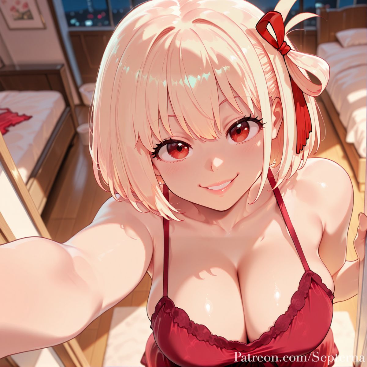 Nishikigi Chisato Nightgown septerna ai generated page 2 full