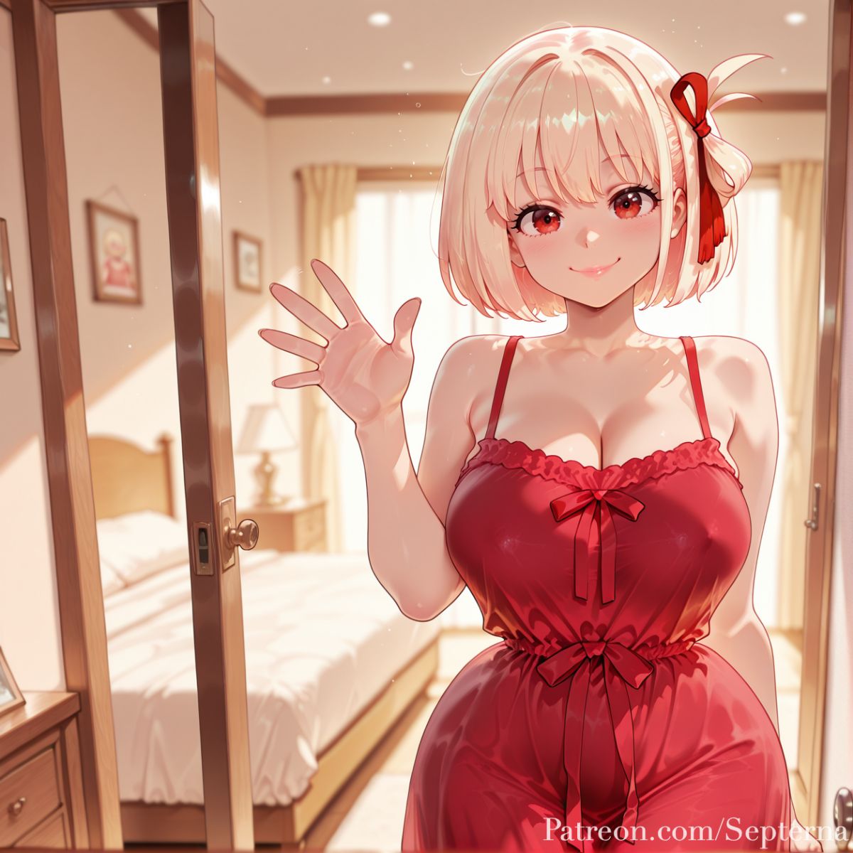 Nishikigi Chisato Nightgown septerna ai generated page 3 full