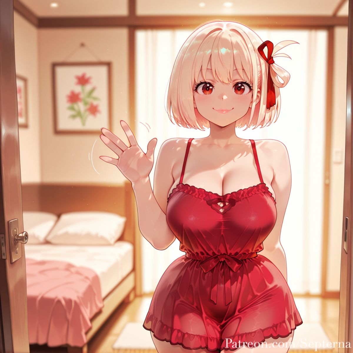 Nishikigi Chisato Nightgown septerna ai generated page 4 full