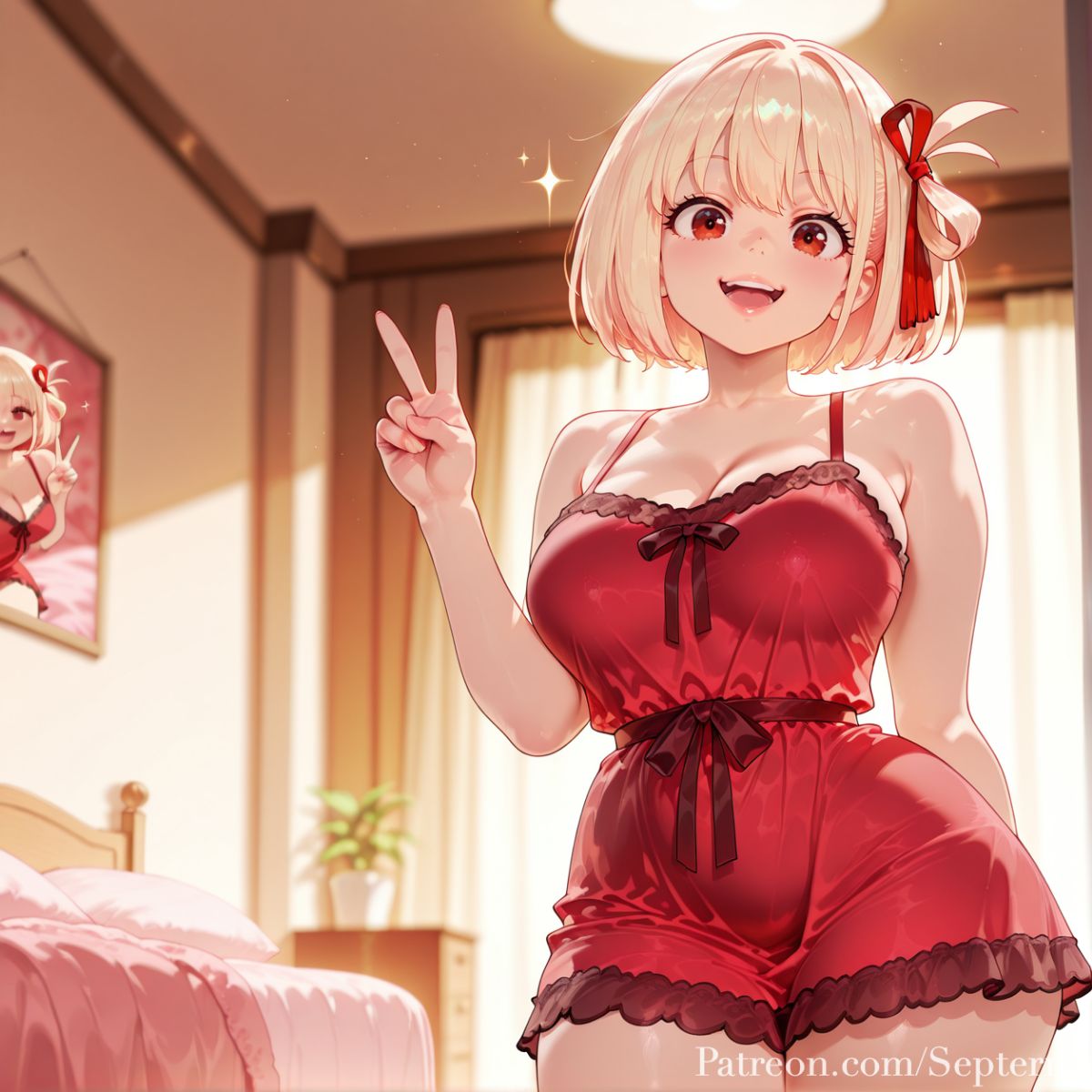 Nishikigi Chisato Nightgown septerna ai generated page 6 full