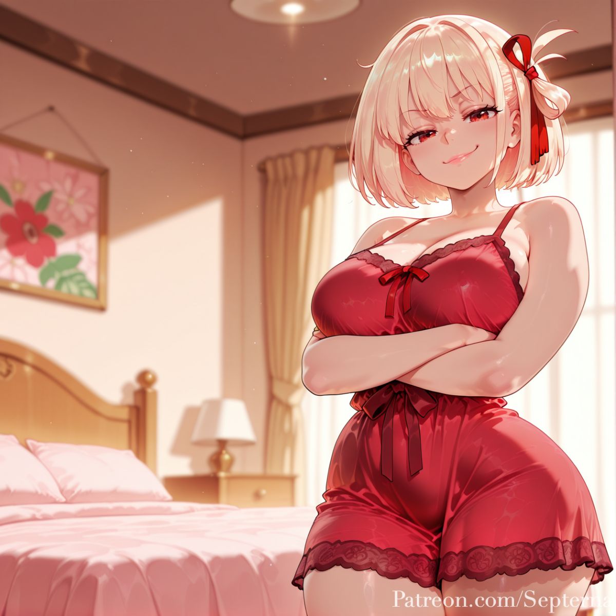 Nishikigi Chisato Nightgown septerna ai generated page 8 full