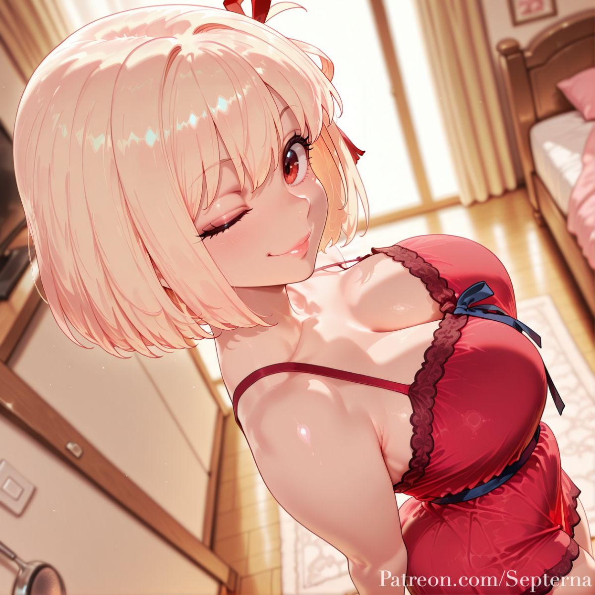 Nishikigi Chisato Nightgown septerna ai generated page 9 full