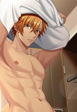 更衣室で着替える橙野～（何がとは言わないが）下向き編～