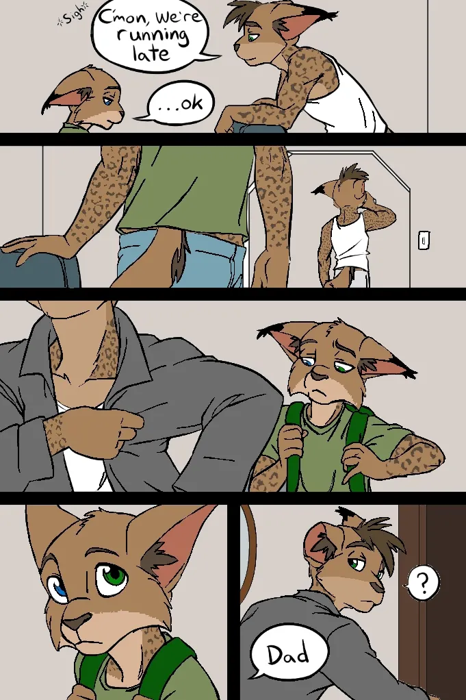 black kitten - Mornings -color page 10 full