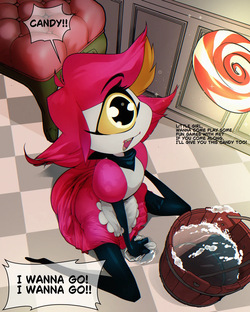 Nifty + Default Muscular demon(Hazbin Hotel)
