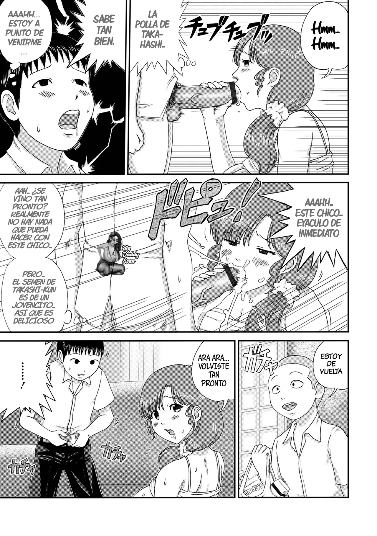 Musuko no Tomodachi ni Te o Dasu Oku-san. | Una MILF Que Se Mete Con El Amigo De Su Hijo. page 7 full