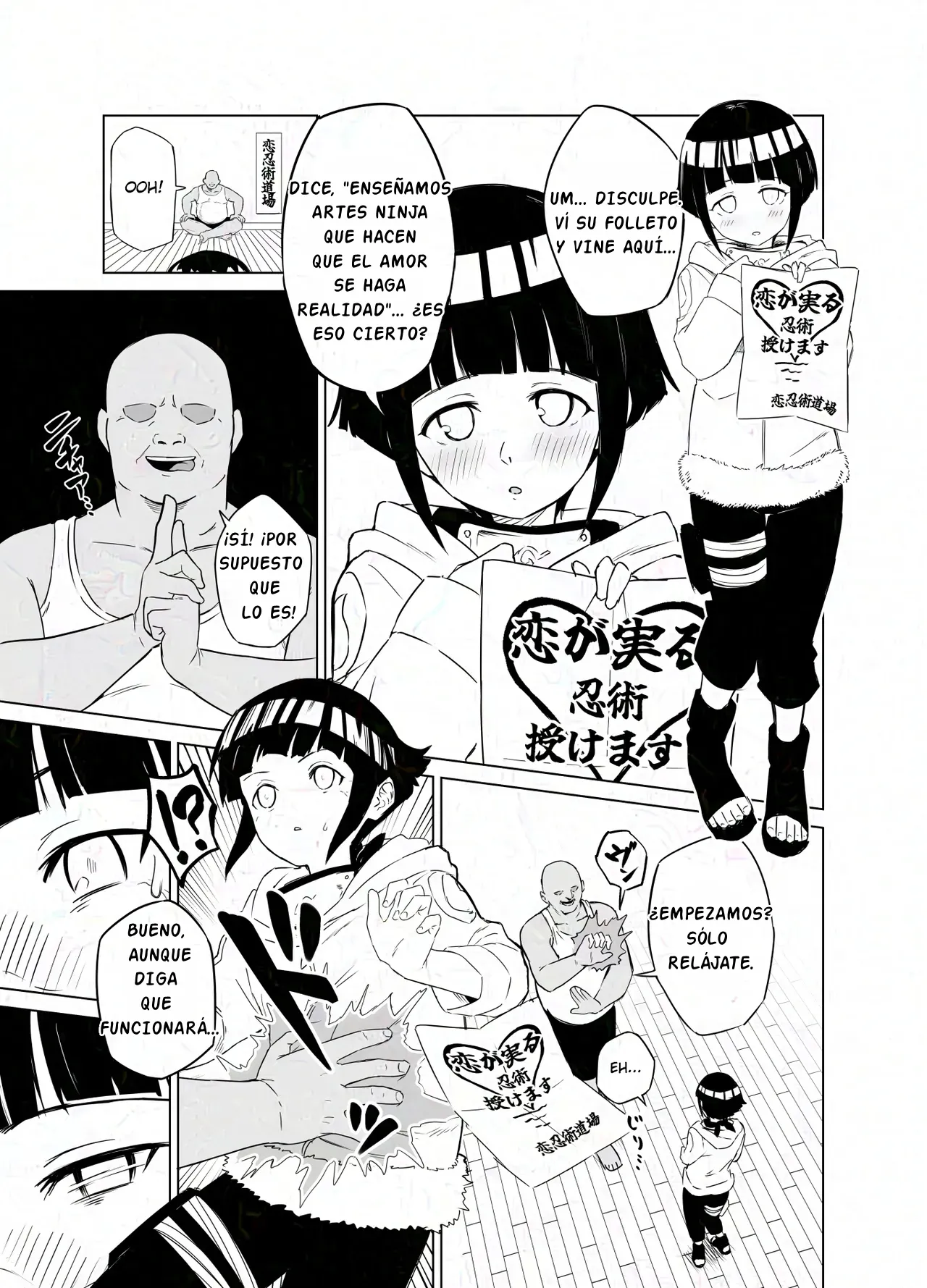 "El sello maldito pervertido y Hinata Hyuga" page 1 full