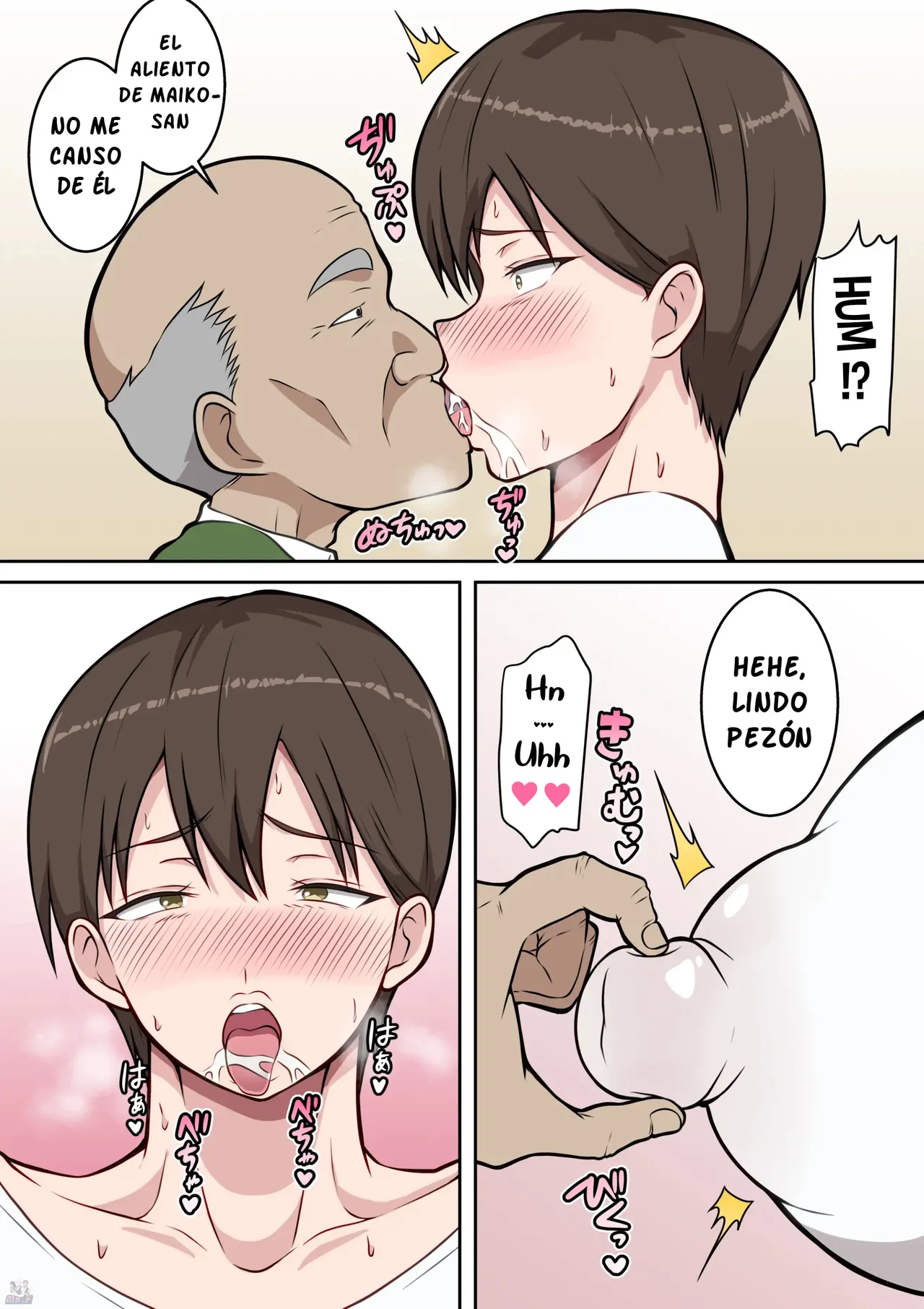 Washi no Ko o Ume ~78-sai no Gifu  ni Netorarete Haramaseraretatare Uba Nyuujuku Tsuma~｜Dar a Luz a mi Hijo ~Una Esposa Madura de Pechos Caidos que Quedo Embarazada de su Suegro  de 78 Años~ page 5 full