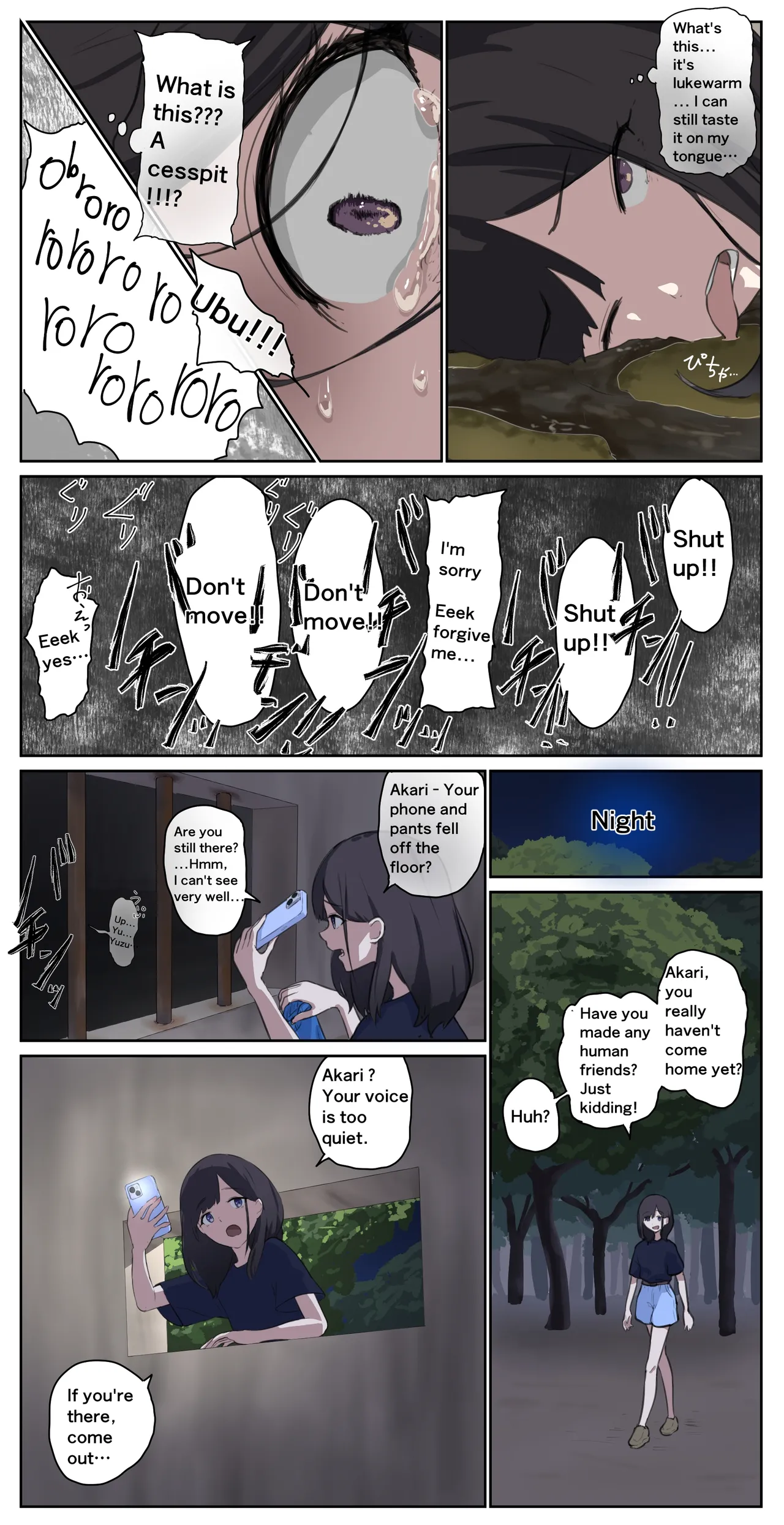A girl left in a human barn by her friend《Part 1》 page 7 full