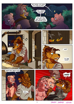 [Salem Drenay] the four pigs and the big old dog