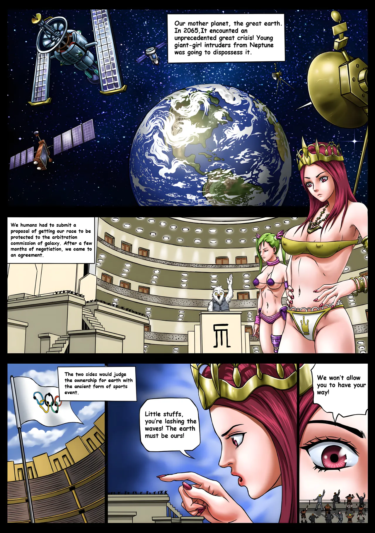 Interplanetary Wrestling page 2 full