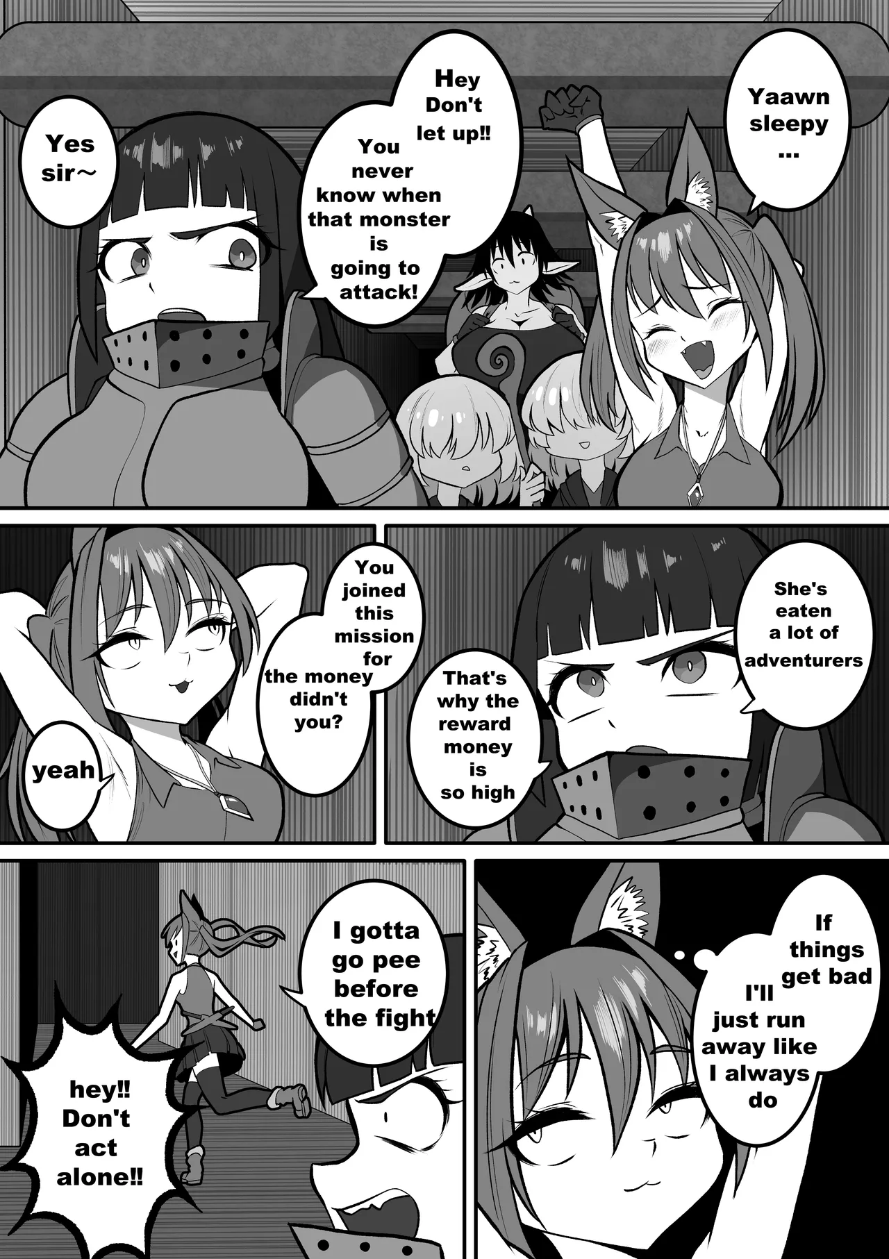 カイガ【kaiga】 - Lamia VORE comic  ENG ver page 1 full