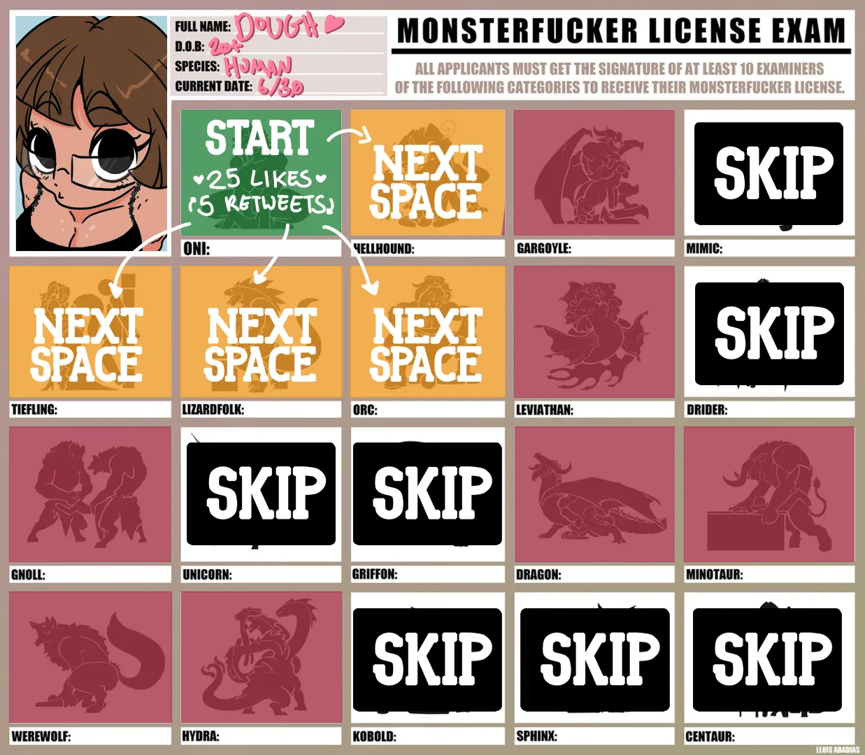 Dough's Monsterfucker License page 1 full