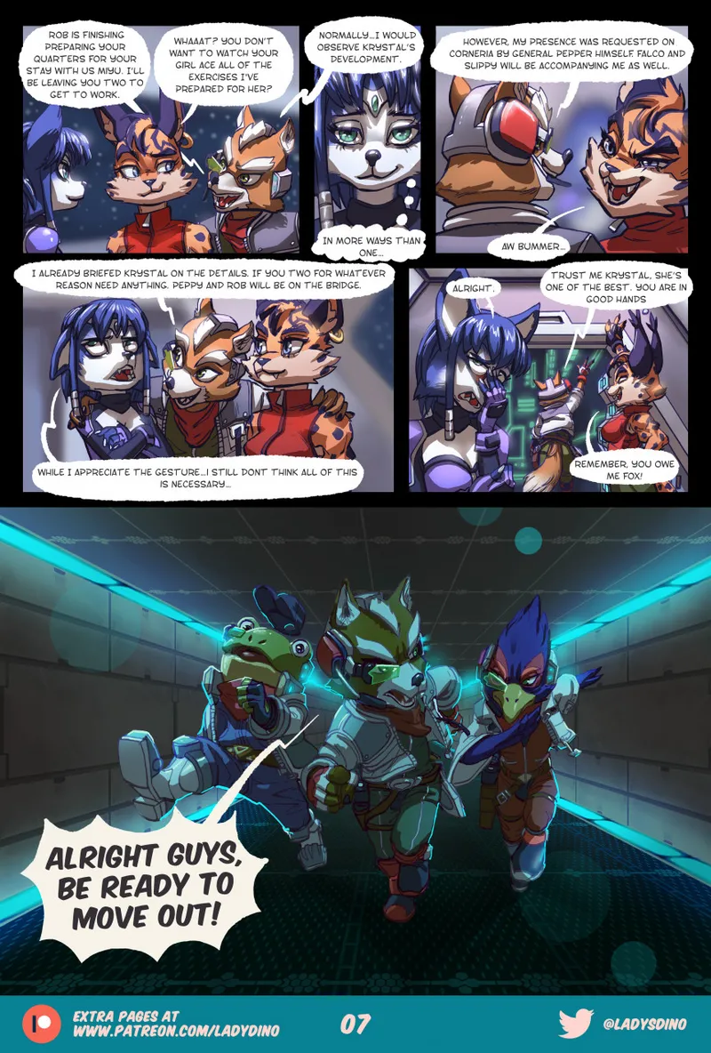 Starfox Alternative Training Methods Comic! page 7 full