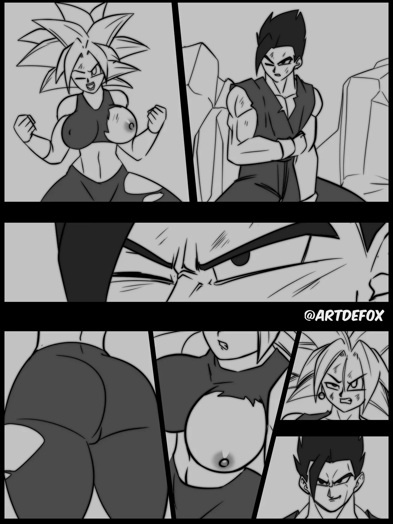 Gohan Tearing Kefla Up page 3 full