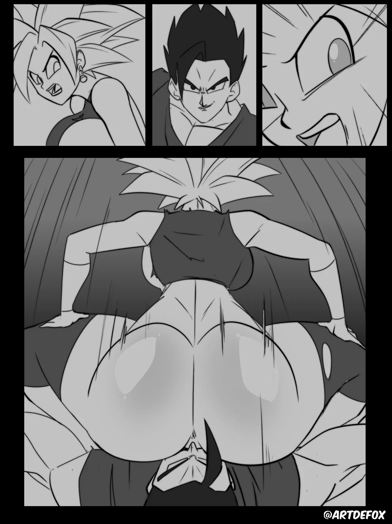 Gohan Tearing Kefla Up page 6 full
