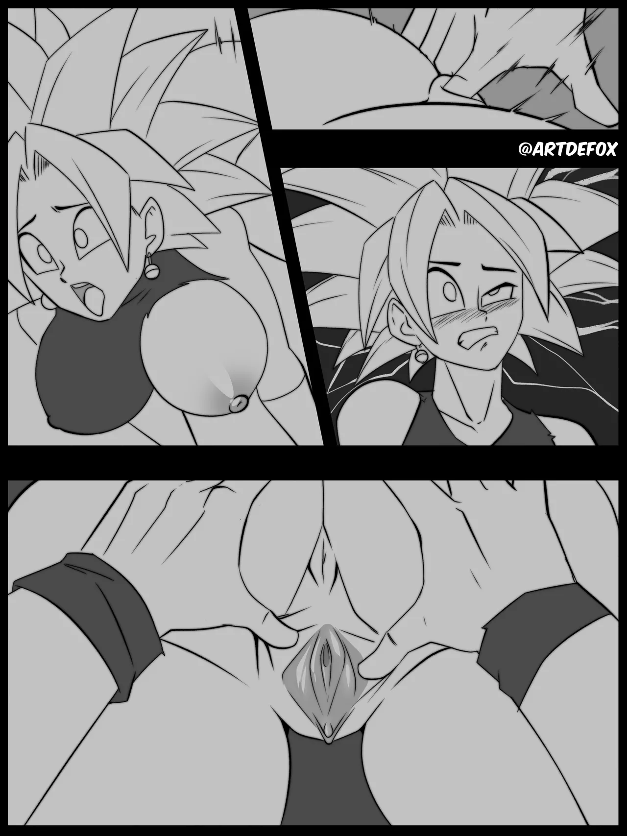 Gohan Tearing Kefla Up page 8 full