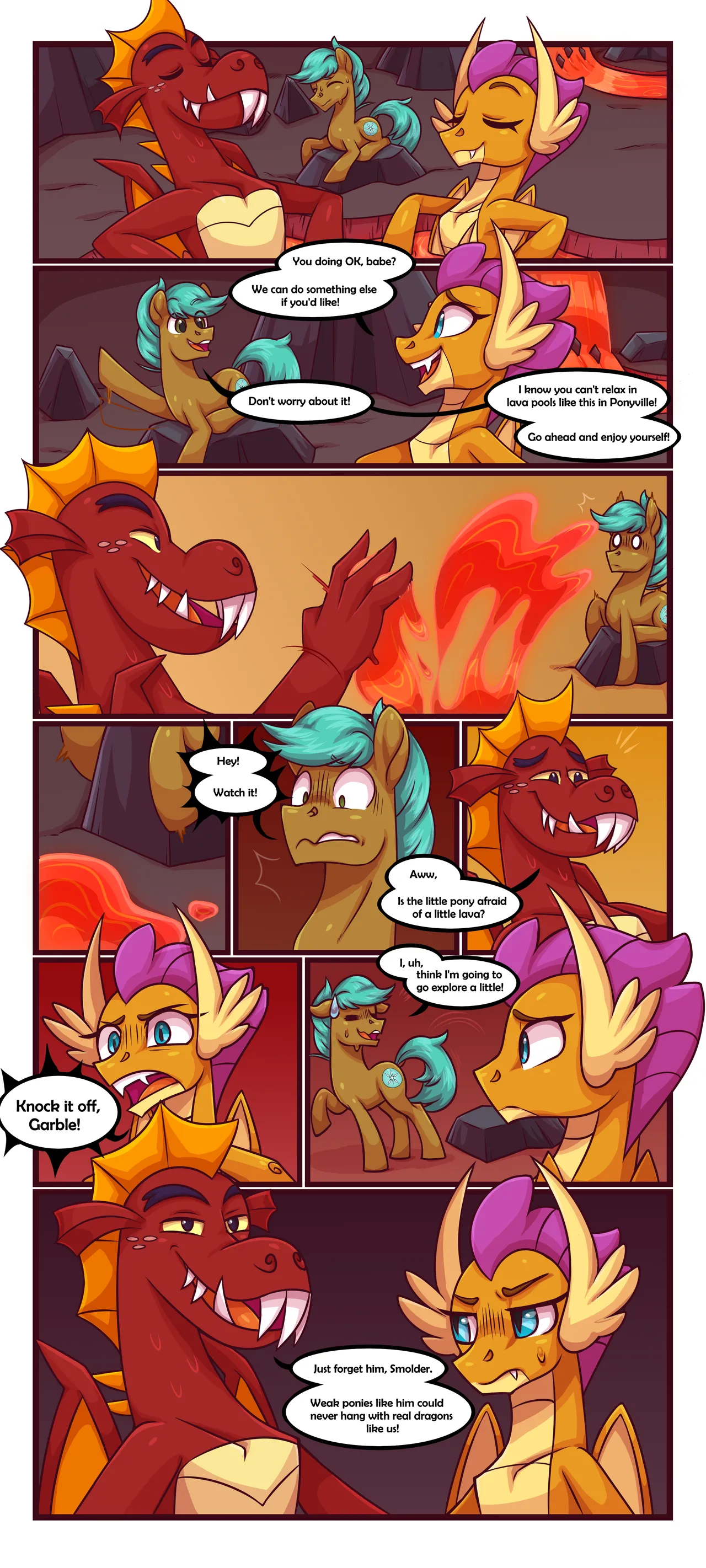 Smolder x OC Comic #3 page 2 full