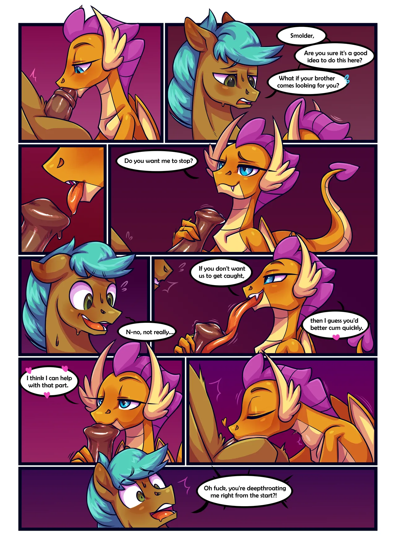 Smolder x OC Comic #3 page 4 full