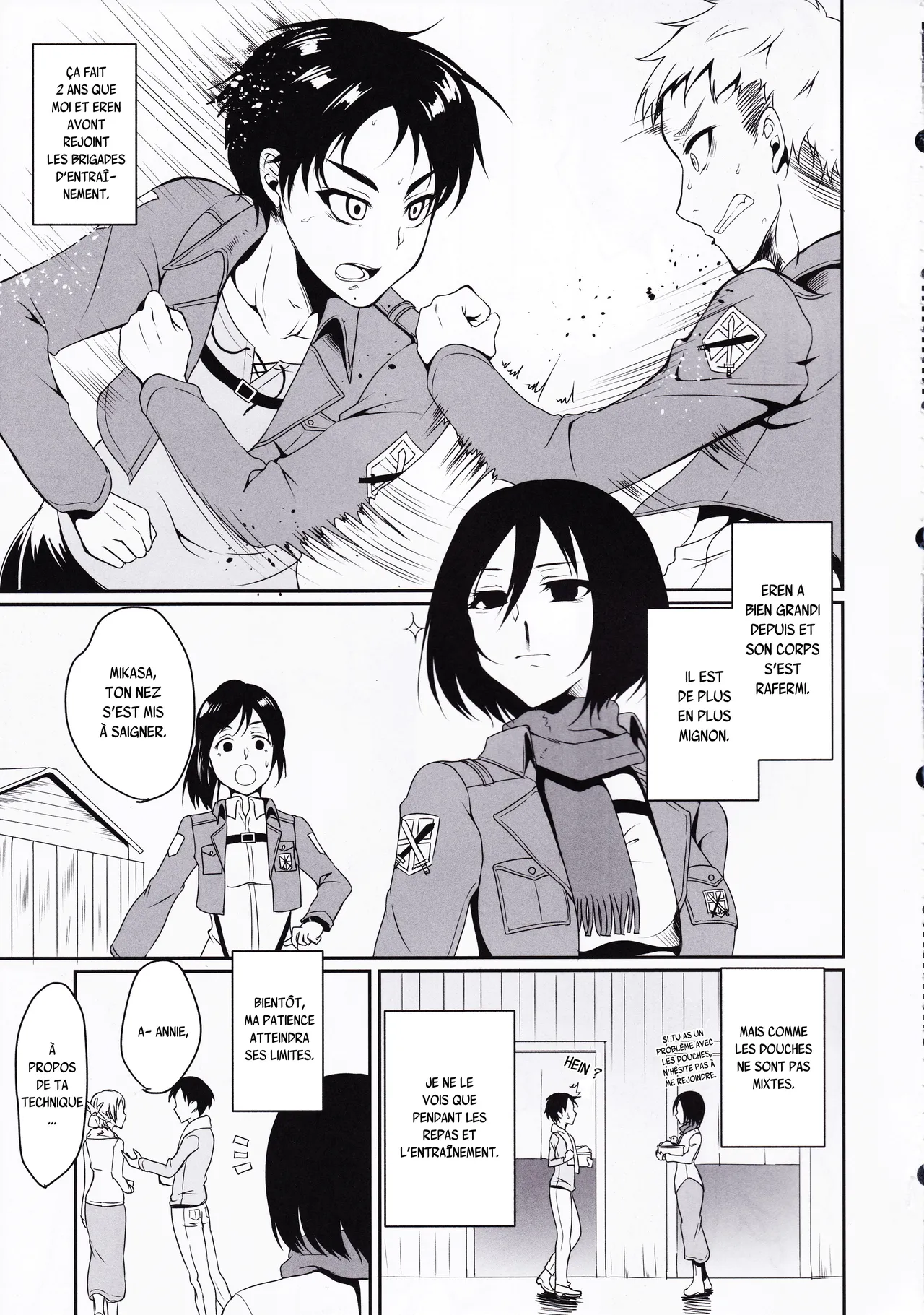 Eren ga Mikasa ni Osowareru Hon page 5 full