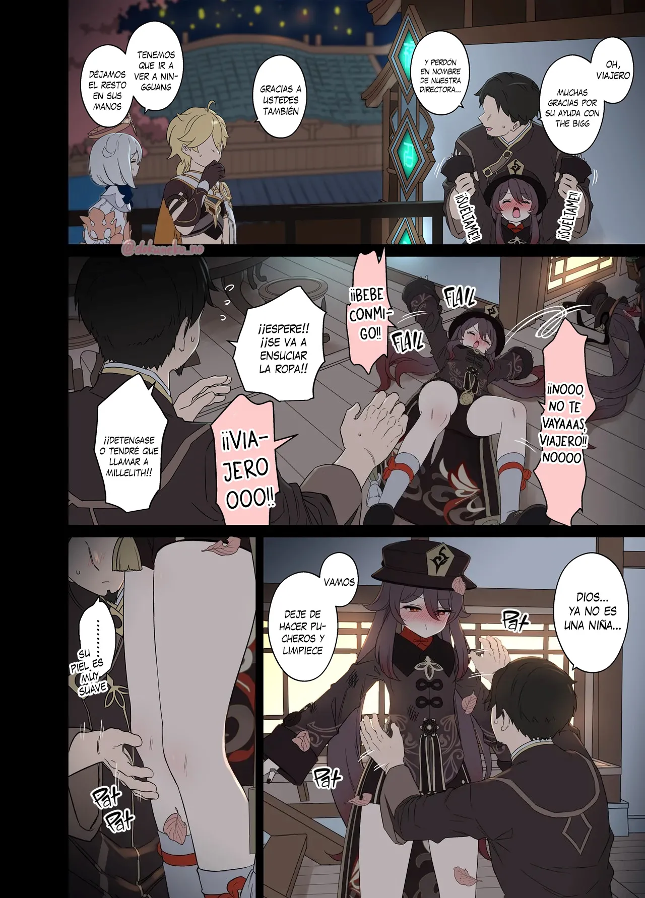 Hu Tao ni Warui Koto o Suru no Hanashi - Hu Tao tiene una muy mala noche page 3 full