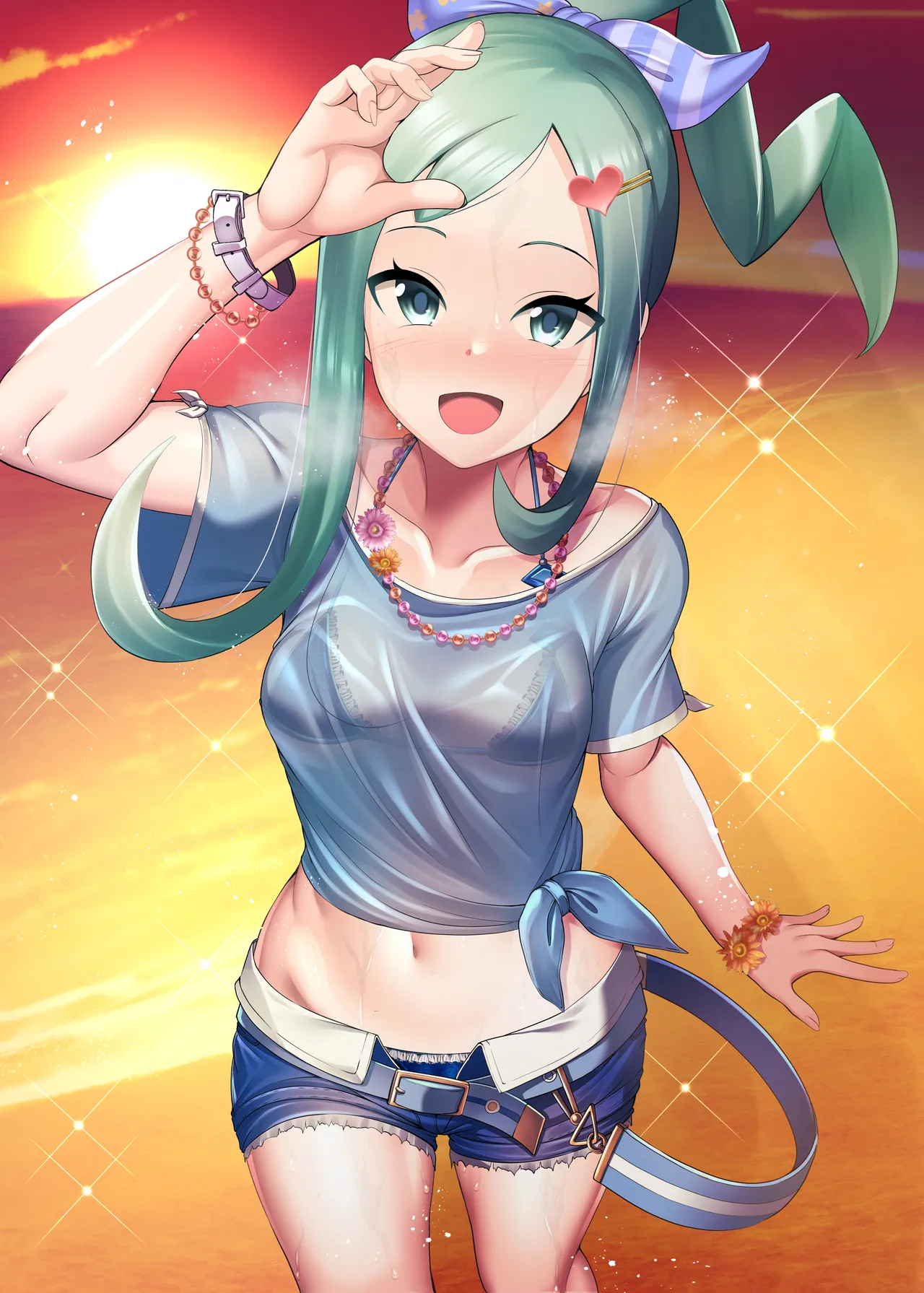 ポケモンのルチアと海辺でいちゃいちゃする絵 page 5 full