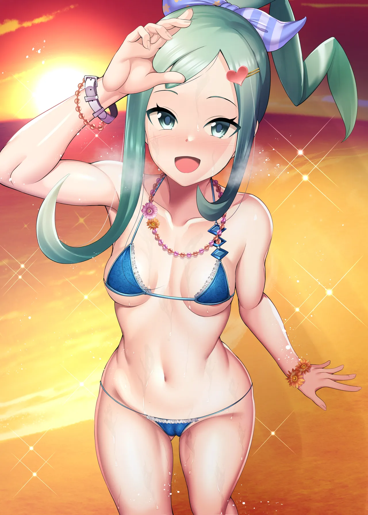 ポケモンのルチアと海辺でいちゃいちゃする絵 page 6 full