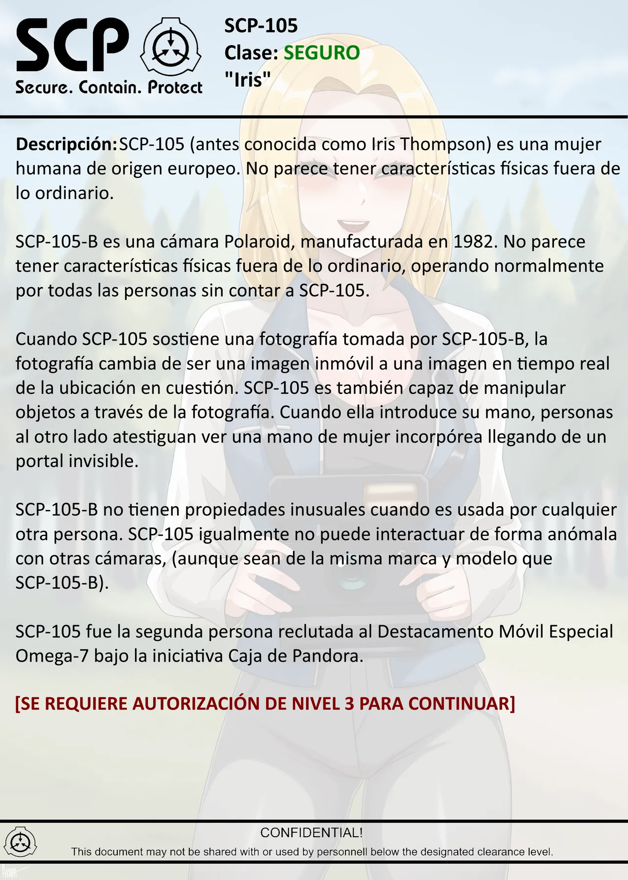 SCP-105 "IRIS" Remake page 4 full
