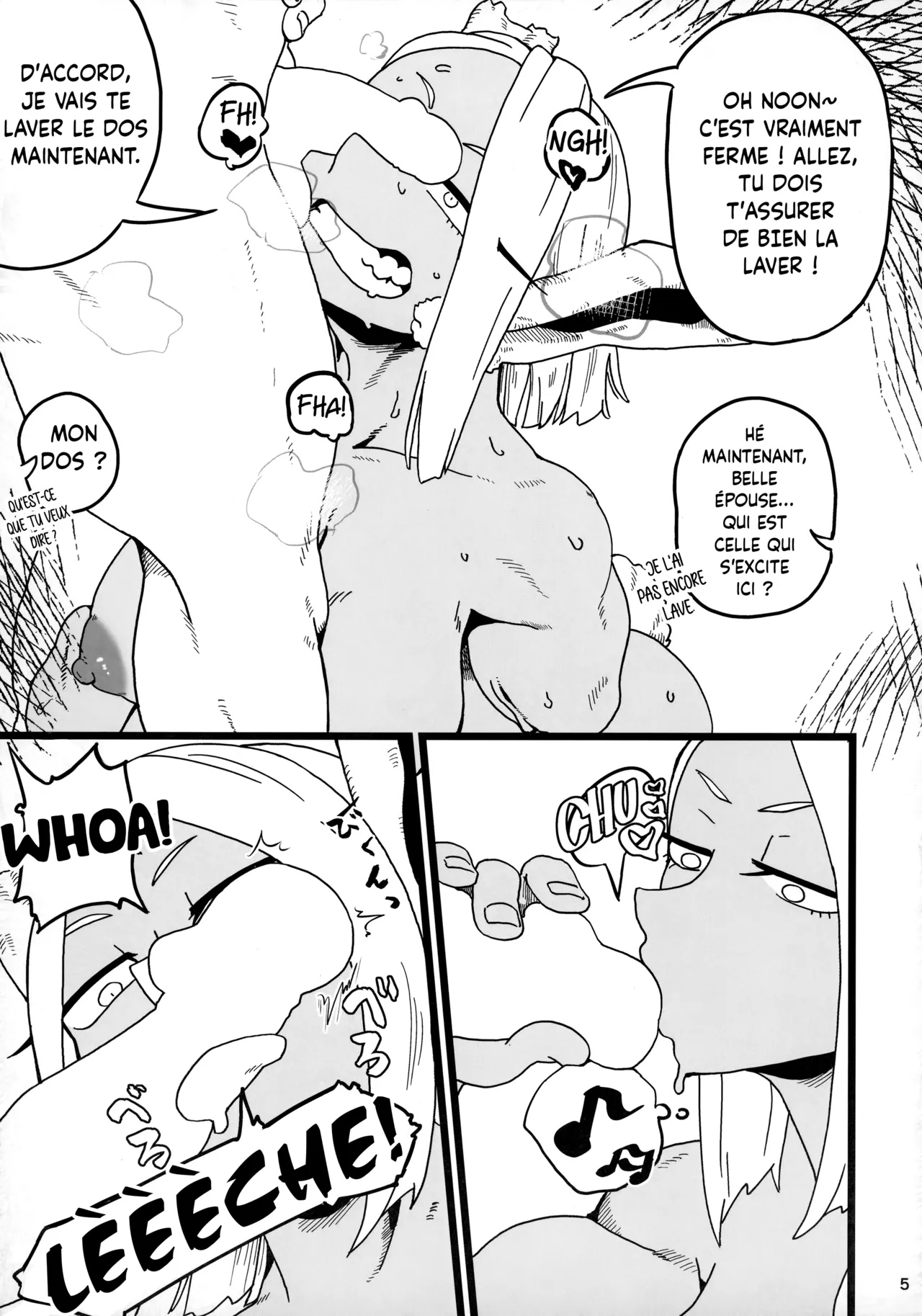 Machi de Uwasa no Kyonyuu Bijin Hitozuma Mirko-san | Les Rumeurs en Ville sur la Magnifique et Plantureuse Jeune Femme Mariée Mirko~! page 4 full