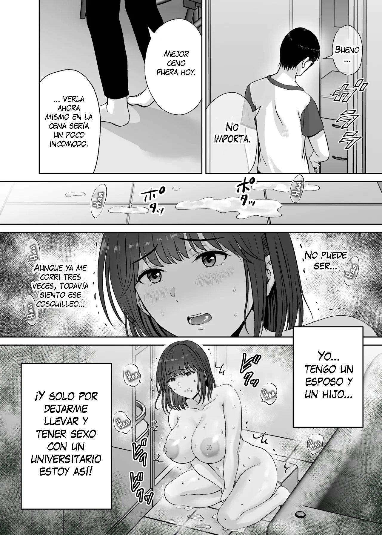 Haha Swapping 2 ~Kaa-chan o Koukanshite Iratsuita Ore no Yabai Shitto no Hanashi~｜Intercambio de Madres 2 ~La Historia Sobre mis Celos después de Intercambiar a Mamá~ page 7 full