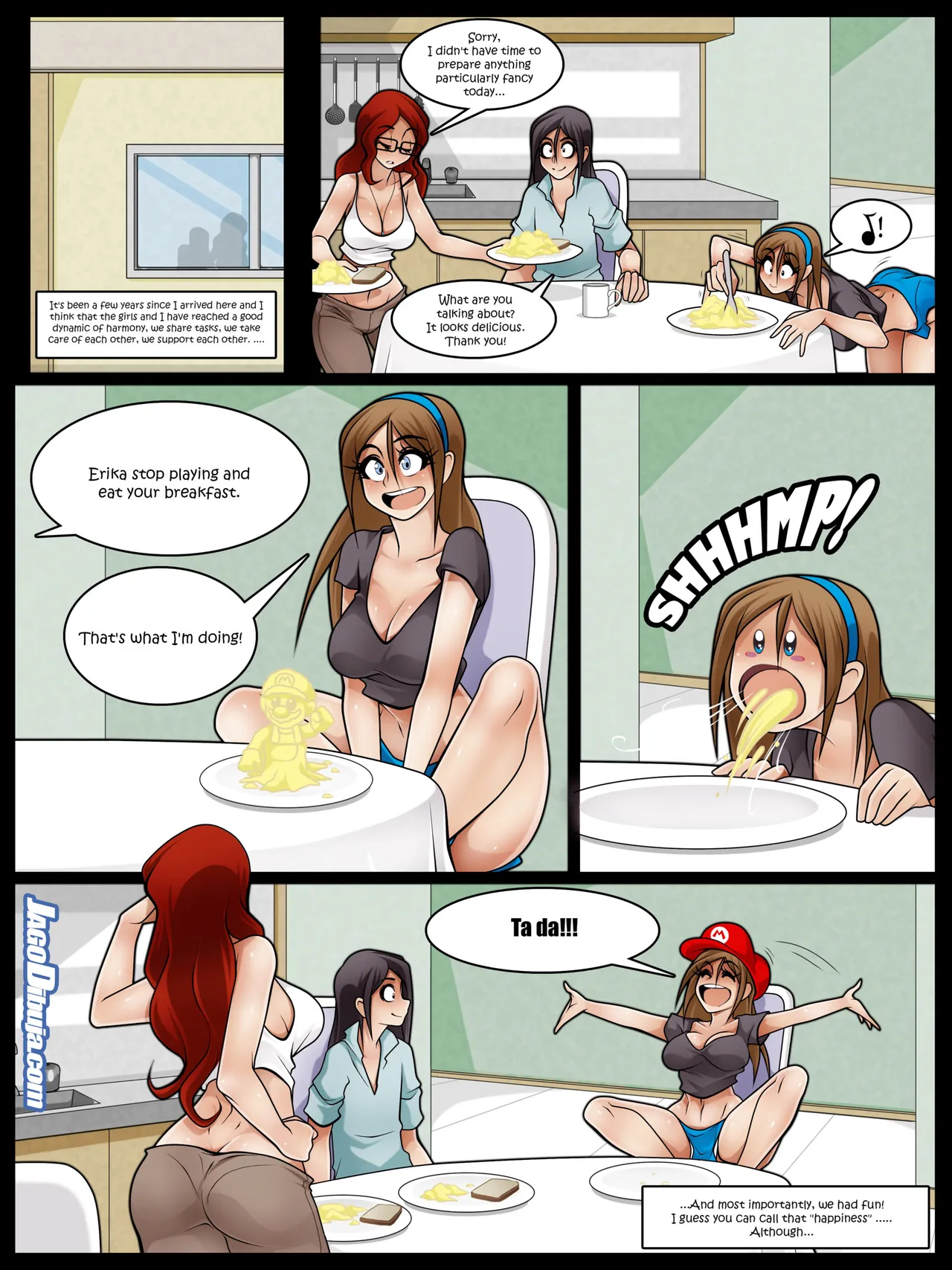 Living With HipsterGirl and GamerGirl Web-Comic page 4 full