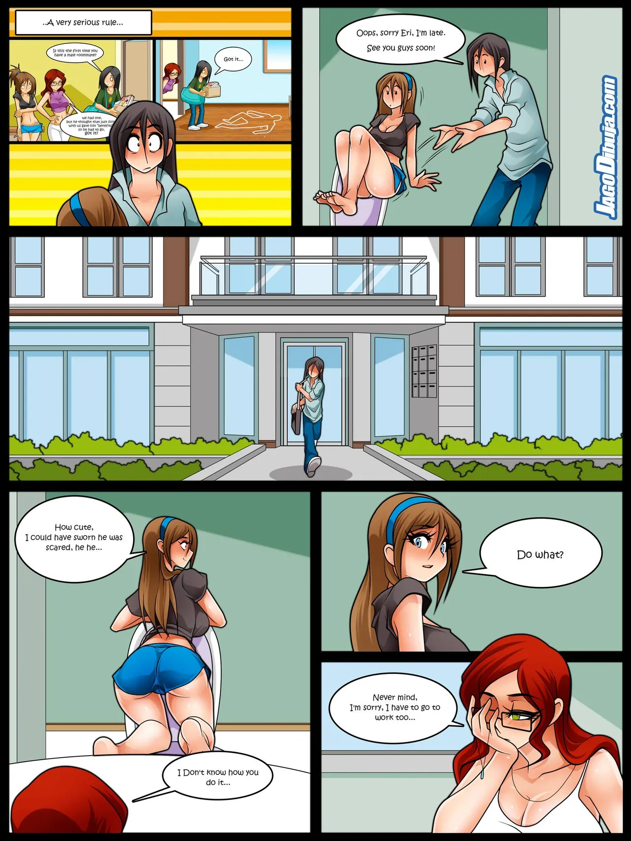 Living With HipsterGirl and GamerGirl Web-Comic page 6 full