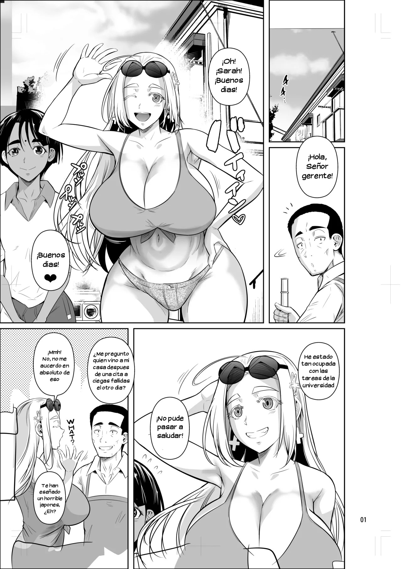Ryuugakuseiryou no Oshigoto 2｜Trabajo en un Dormitorio para Estudiantes Extranjeras 2 page 2 full