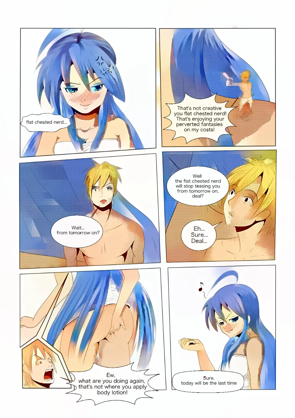 Konata AV Manga 2  Colorized page 3 full