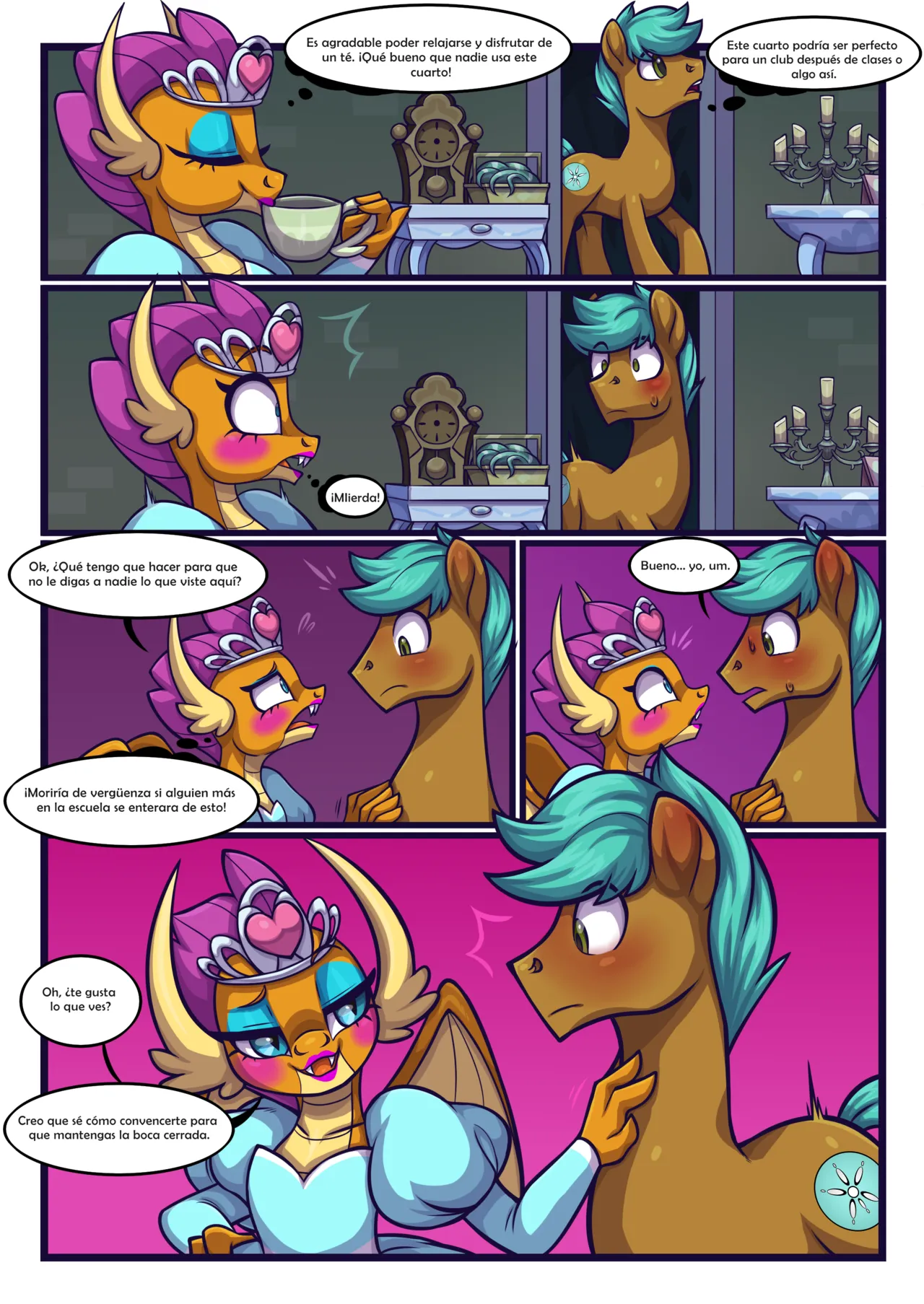tea party Smolder x OC comic page 3 full