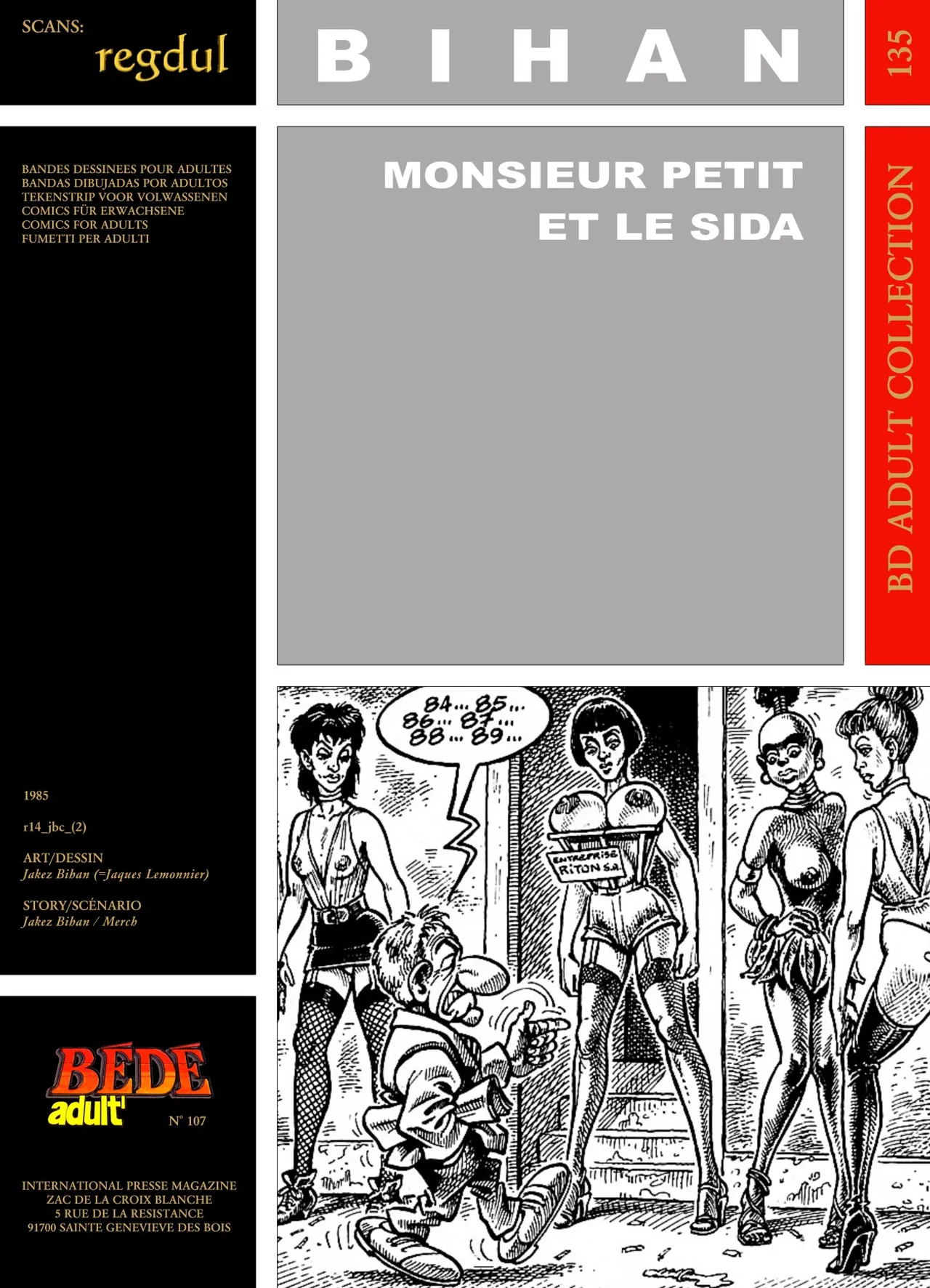 Jakez Bihan  - Monsieur Petit et le Sida page 1 full