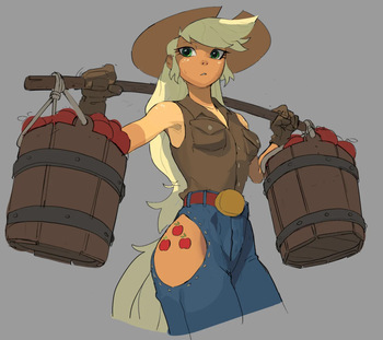Applejack &amp; Rarity cover