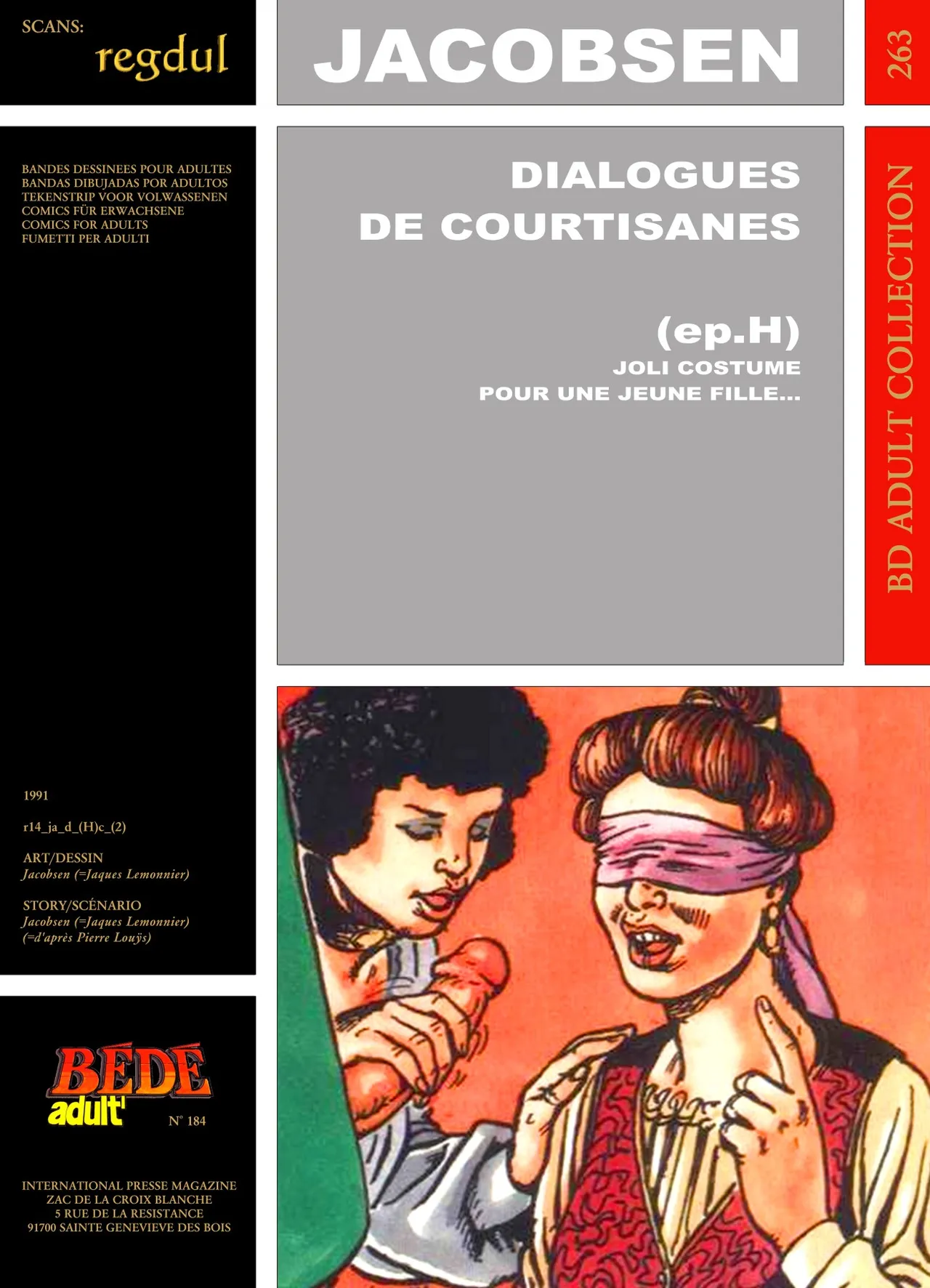 Jacobsen  &amp; Pierre Louÿs - Dialogues de Courtisanes : Jolie costume pour une jeune fille page 1 full